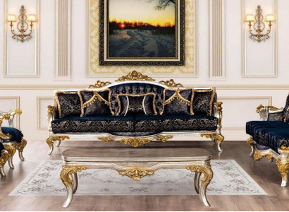 Sofa set 3+3+1+1 Seater Coffee table Classic Sofas Armchair Luxury new Set 5 pieces